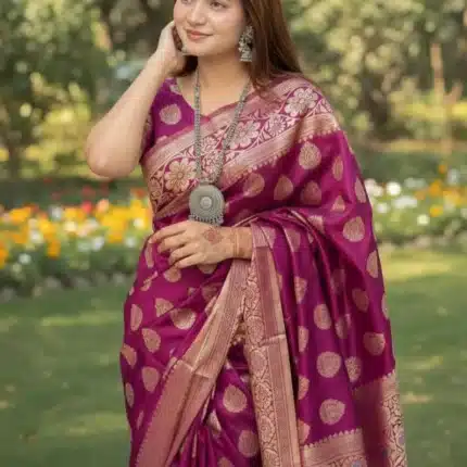 Shajgar Deep Purple Saree
