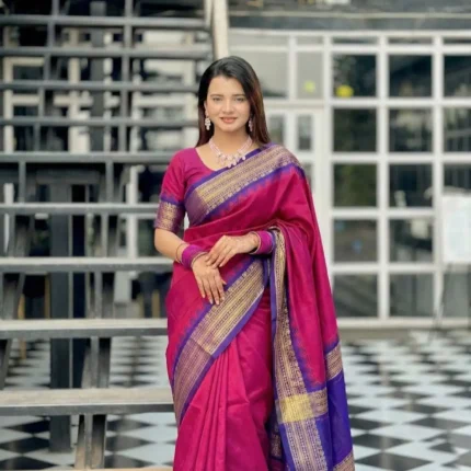 Pink Saree from Shajgar